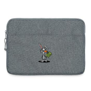 Funny Rabbit Gift - Laptop bag 15" - heather grey - Front