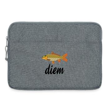 Poisson doré écailles orange - Sacoche pour ordinateur portable 15 pouces - gris chiné - Devant