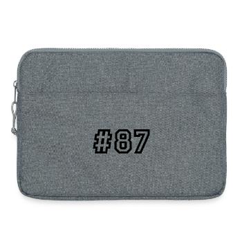 1987 Jahrgang 39. Geburtstag 39 Jahre alt - Laptoptasche 15" - Grau meliert - Vorne