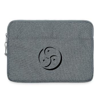 triskele - Laptop bag 15" - heather grey - Front