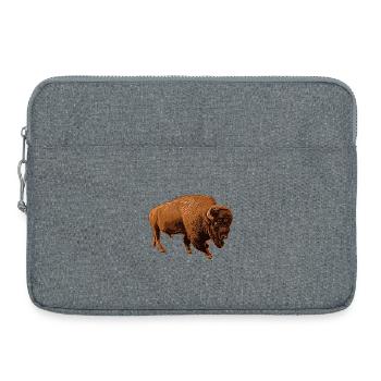 bison - Sacoche pour ordinateur portable 15 pouces - gris chiné - Devant