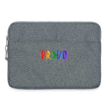 Stolz Gay Schwul Lgbt Regenbogen Ehe Toleranz Csd - Laptoptasche 15" - Grau meliert - Vorne