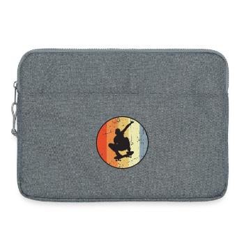 Faire de la planche à roulettes - Sacoche pour ordinateur portable 15 pouces - gris chiné - Devant