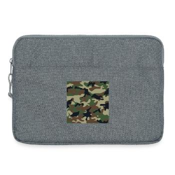 Motifs de camouflage traditionnels tapissés - Sacoche pour ordinateur portable 15 pouces - gris chiné - Devant