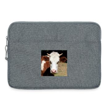 Cow Poster - Laptop bag 15" - heather grey - Front