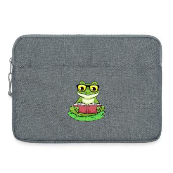 Lunettes de livre Frog Nerd - Sacoche pour ordinateur portable 15 pouces - gris chiné - Devant
