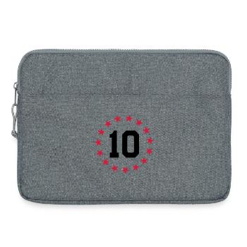 Number 10 - Laptop bag 15" - heather grey - Front