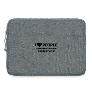 Anästhesie Narkose Vollnarkose Betäubung Operation - Laptoptasche 15" - Grau meliert - Vorne
