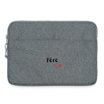 Père-fect tshirt marrant avec citation drôle pour - Sacoche pour ordinateur portable 15 pouces - gris chiné - Devant