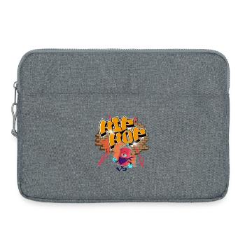 Hip Hop graffiti - Laptop bag 15" - heather grey - Front