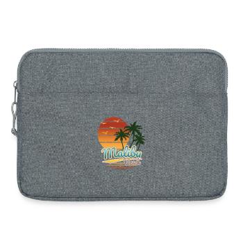 Rétro Malibu Beach, idée cadeau, États-Unis, L.A. - Sacoche pour ordinateur portable 15 pouces - gris chiné - Devant