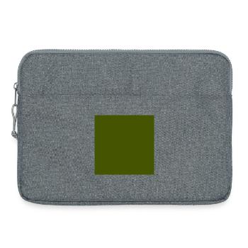green background texture template personalize - Laptop bag 15" - heather grey - Front
