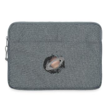 planet Saturn, planet, alien - Laptop bag 15" - heather grey - Front