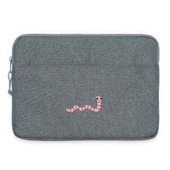 Ver de terre *** vierge - Sacoche pour ordinateur portable 15 pouces - gris chiné - Devant