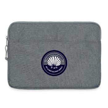 The Coquille Saint Jacques Bay of Saint-Brieuc - Laptop bag 15" - heather grey - Front
