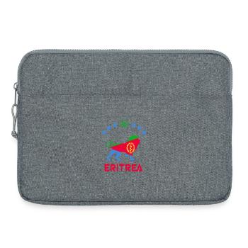 Eritrea lion design - Laptop bag 15" - heather grey - Front