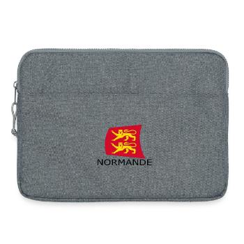 NORMAN - Laptop bag 15" - heather grey - Front