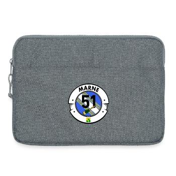 Marne - Sacoche pour ordinateur portable 15 pouces - gris chiné - Devant