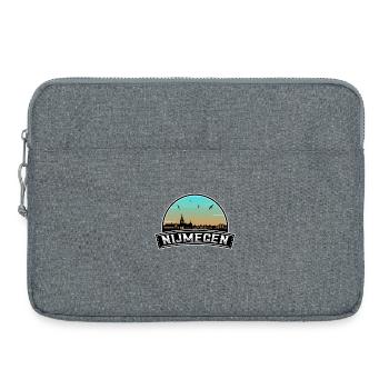 Nimègue Pays-Bas Skyline Souvenir Néerlandais - Sacoche pour ordinateur portable 15 pouces - gris chiné - Devant