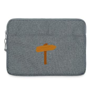 Balisage Chemin Direction du chemin - Sacoche pour ordinateur portable 15 pouces - gris chiné - Devant