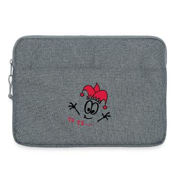 Karneval, Fasching - Laptoptasche 15" - Grau meliert - Vorne