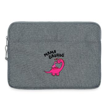 Mama dinosaur mothers day best mom funny - Laptop bag 15" - heather grey - Front