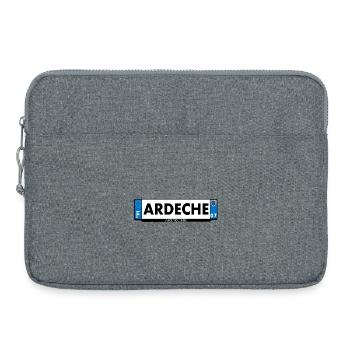ardèche - Sacoche pour ordinateur portable 15 pouces - gris chiné - Devant