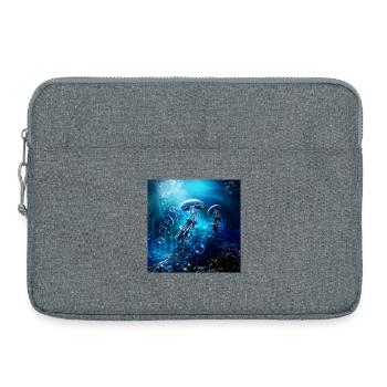Wunderbare Qualle - Laptoptasche 15" - Grau meliert - Vorne