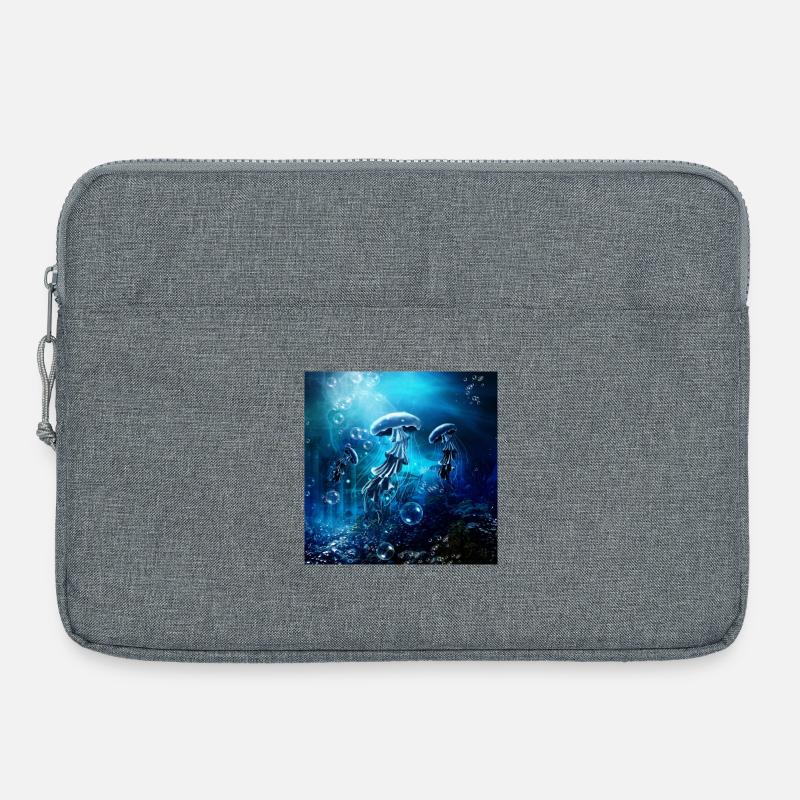 Wunderbare Qualle - Laptoptasche 15" - Grau meliert