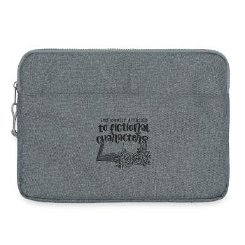 Book Books Bookworm Bookworm Author Gift - Laptop bag 15" - heather grey - Front