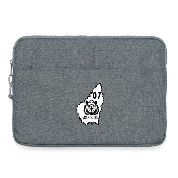 Ardèche - Sacoche pour ordinateur portable 15 pouces - gris chiné - Devant