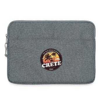 Kreta Griechenland Vintage Beach Design - Laptoptasche 15" - Grau meliert - Vorne