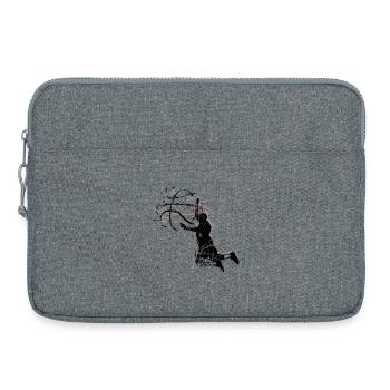 KronenRing-Silhouette - Laptoptasche 15" - Grau meliert - Vorne