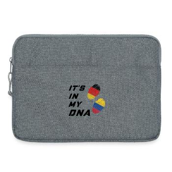 In meiner DNA Deutschland und Kolumbien - Laptoptasche 15" - Grau meliert - Vorne