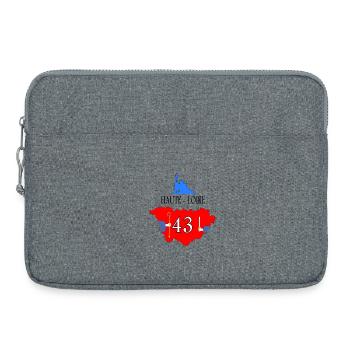 Haute-loire - Sacoche pour ordinateur portable 15 pouces - gris chiné - Devant