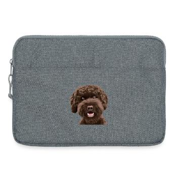 Doodle Dog Labradoodle - Laptoptasche 15" - Grau meliert - Vorne