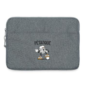 Tenue de pétanque boule pour boule bouler - Sacoche pour ordinateur portable 15 pouces - gris chiné - Devant