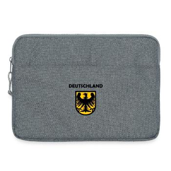 Der Deutschland Adler - Laptoptasche 15" - Grau meliert - Vorne