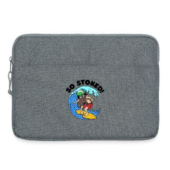 Beard Beard Wearer Beard Hairstyle Statement Beard Hair - Laptop bag 15" - heather grey - Front