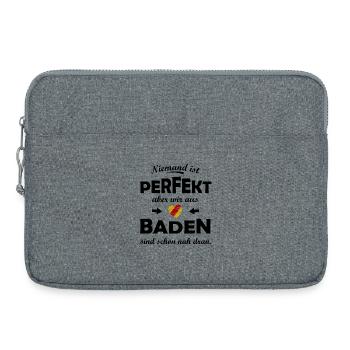 Perfekt aus dem Badener Land - Laptoptasche 15" - Grau meliert - Vorne