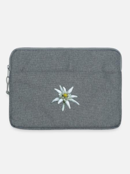 Alpen-Edelweiß - Laptoptasche 15" - Grau meliert