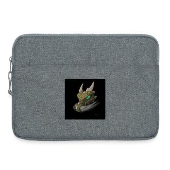 Drachen rauchen heißes Poster - Laptoptasche 15" - Grau meliert - Vorne