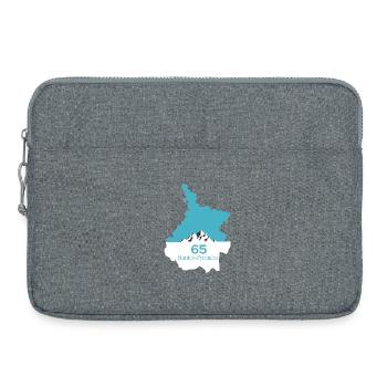 Hautes-Pyrénées - Sacoche pour ordinateur portable 15 pouces - gris chiné - Devant