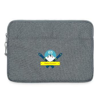 Hautes-pyrénées - Sacoche pour ordinateur portable 15 pouces - gris chiné - Devant