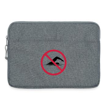 Forbidden Shield Swimming - Laptop bag 15" - heather grey - Front
