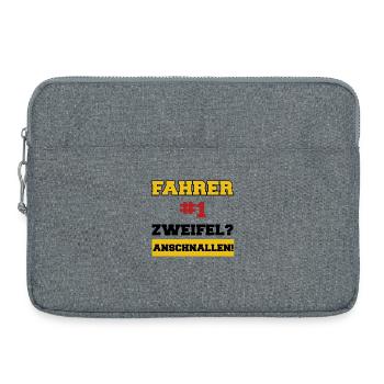 Autoliebhaber Autofahrer Autofahren Auto Statement - Laptoptasche 15" - Grau meliert - Vorne