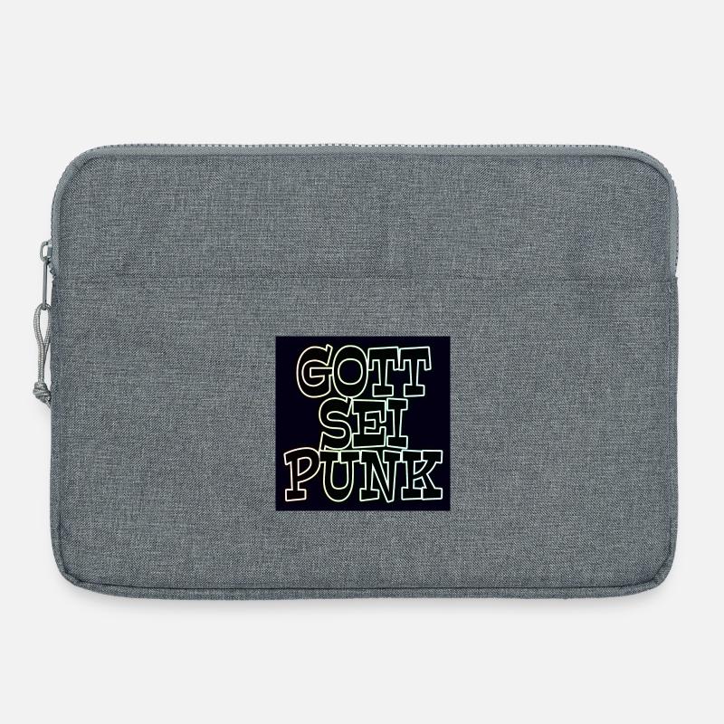 Gott sei Punk - Laptoptasche 15" - Grau meliert