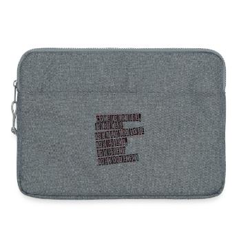 come as you are - Laptop bag 15" - heather grey - Front