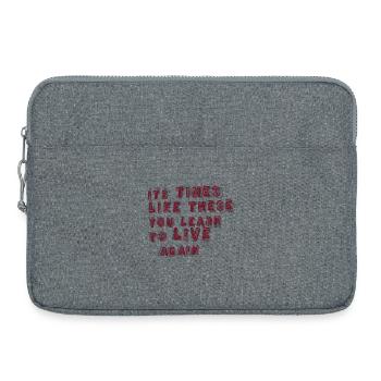 times like these - Laptop bag 15" - heather grey - Front