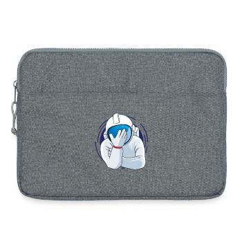 Facepalm Astronaut - Laptop bag 15" - heather grey - Front